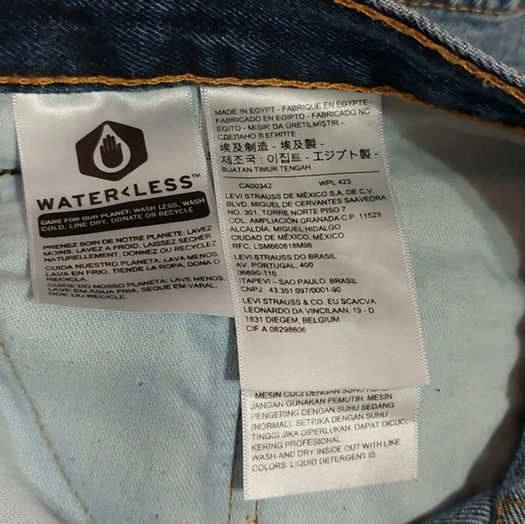 Levi's 550 Men's Tapered Leg Blue Jeans Size 44x30 44W 30L - Picture 9 of 11